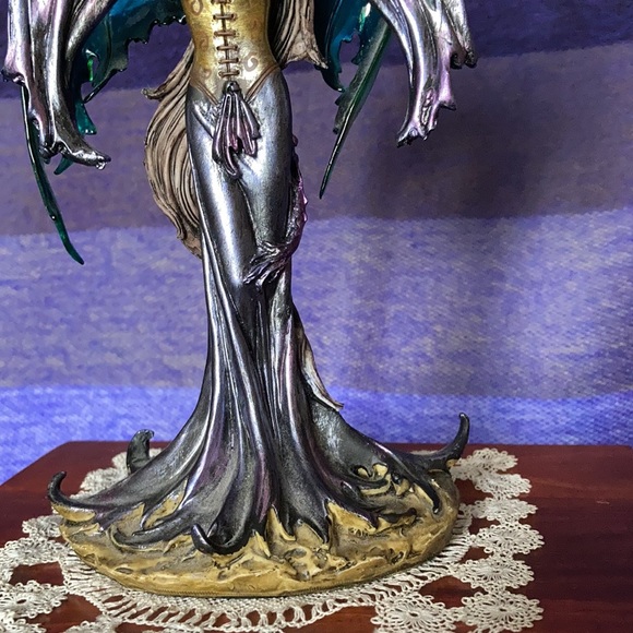 Blue fairy Pixie with her two dragons (G-91276) exquisite item - Picture 4 of 9